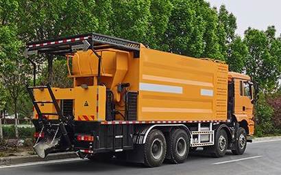 The main construction process of slurry sealing layer